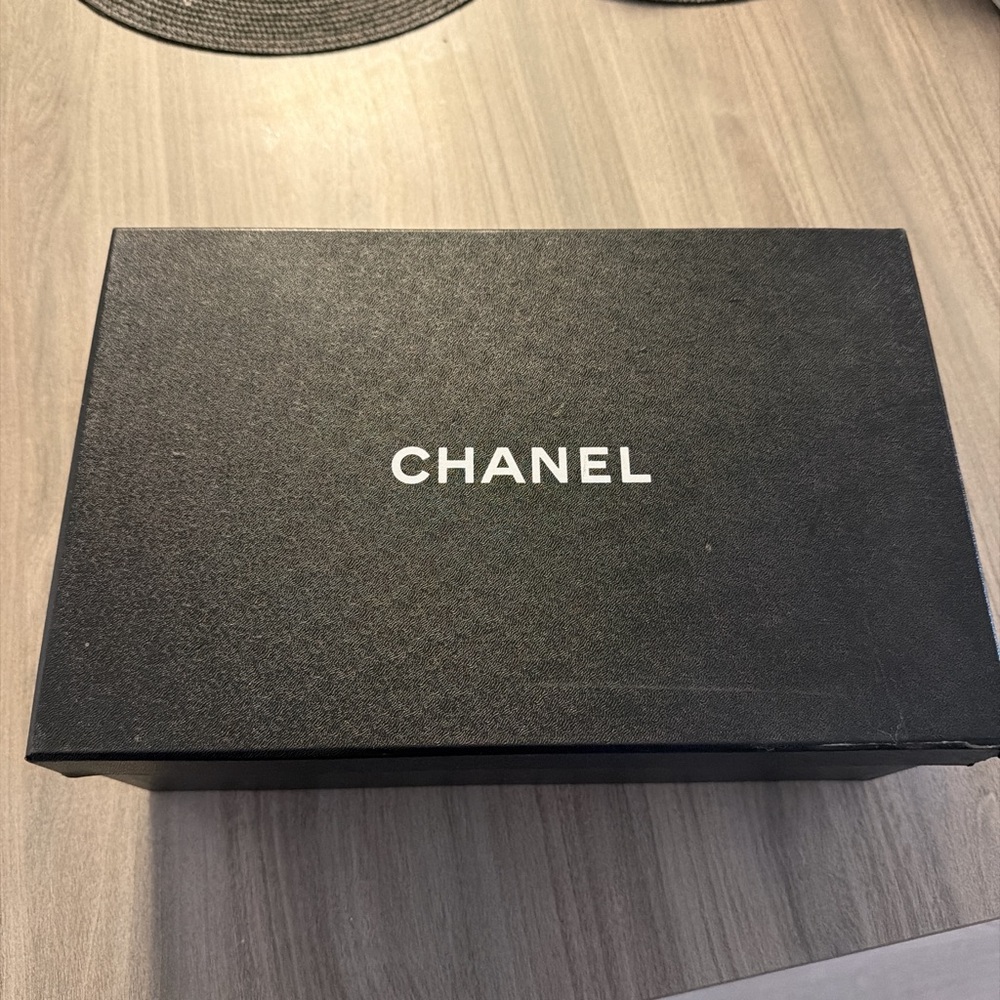 CHANEL White and Black Sneakers - Picture 8 of 8